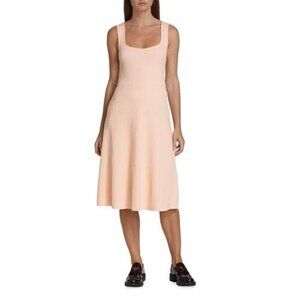 NEW Vince Women's Ribbed Sweetheart Tank Dress Light Blush SIZE L/100%AUTHENTIC